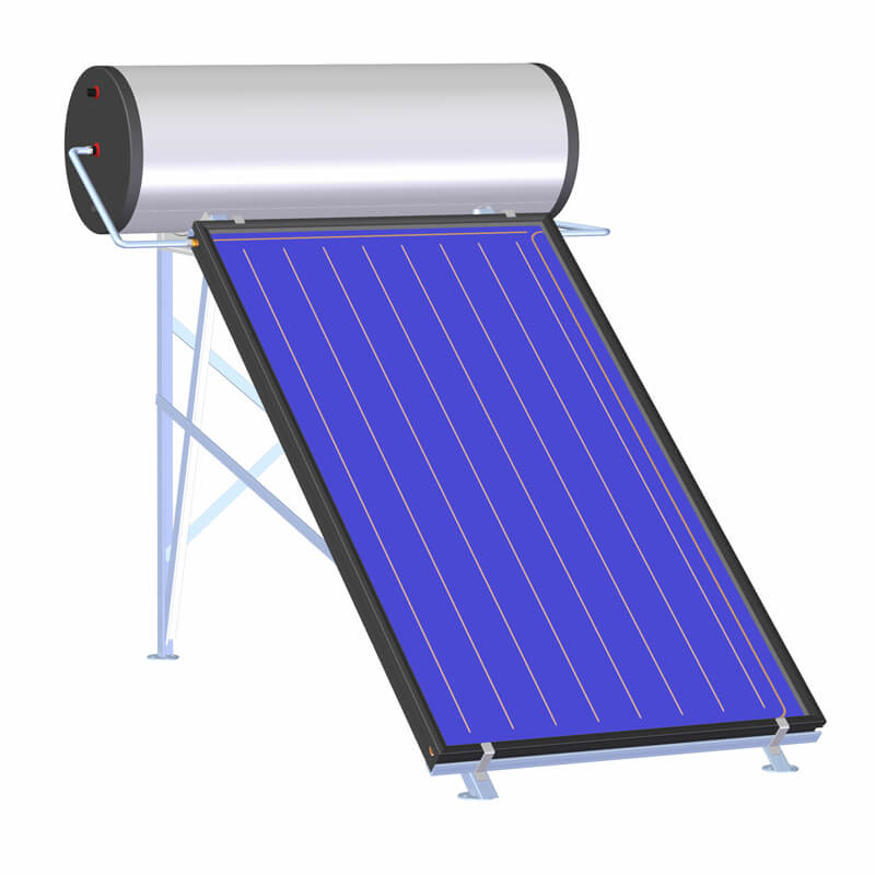 Solarni grijač vode s ravnom pločom otvorene petlje